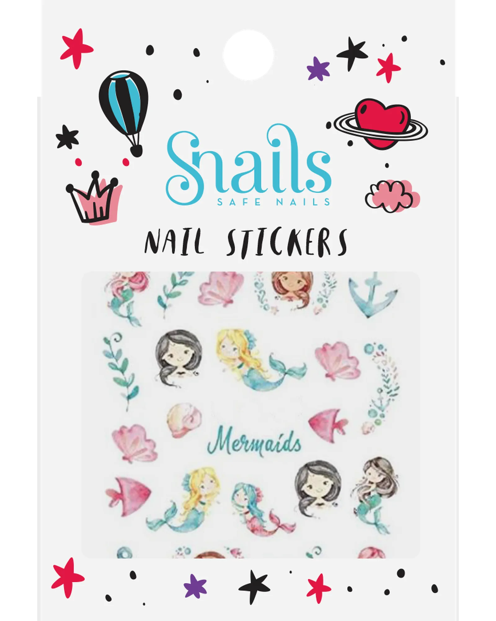 Snails Nail Stickers Mermaids